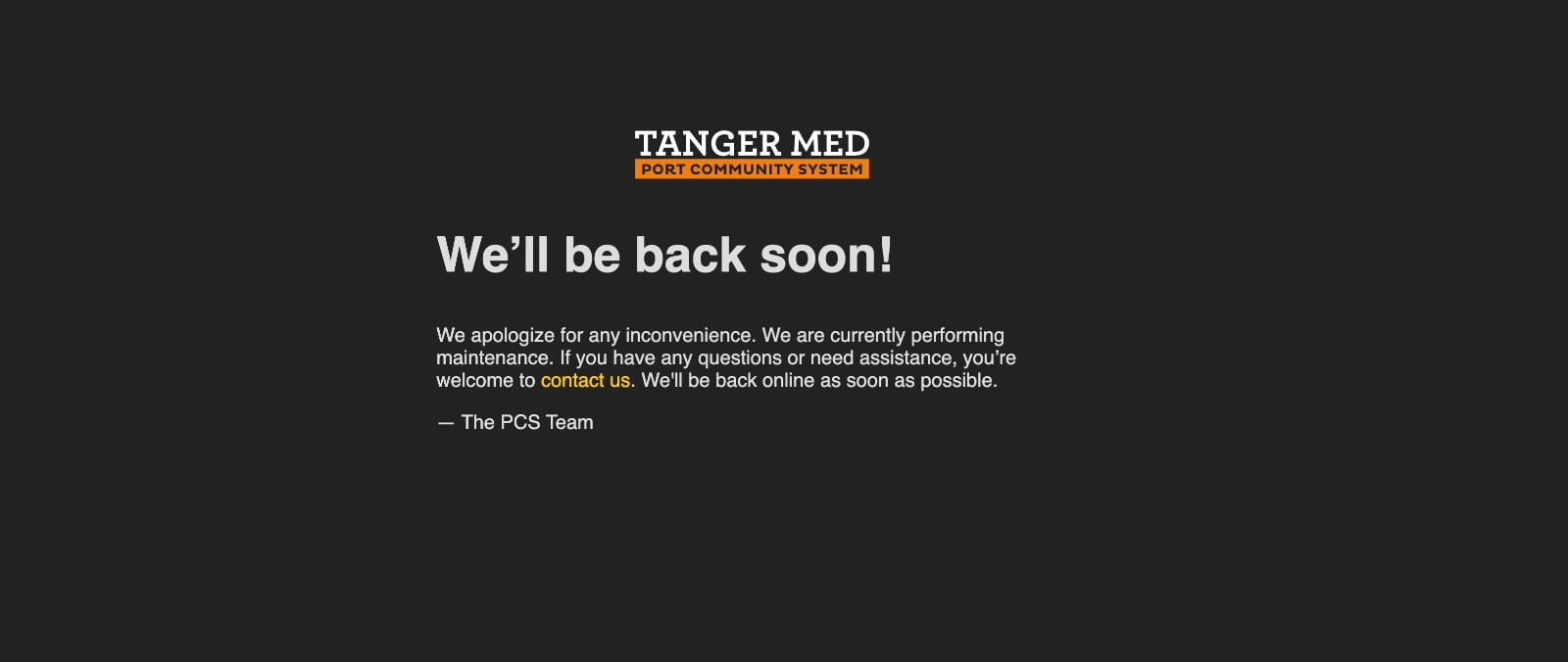 tanger med community system