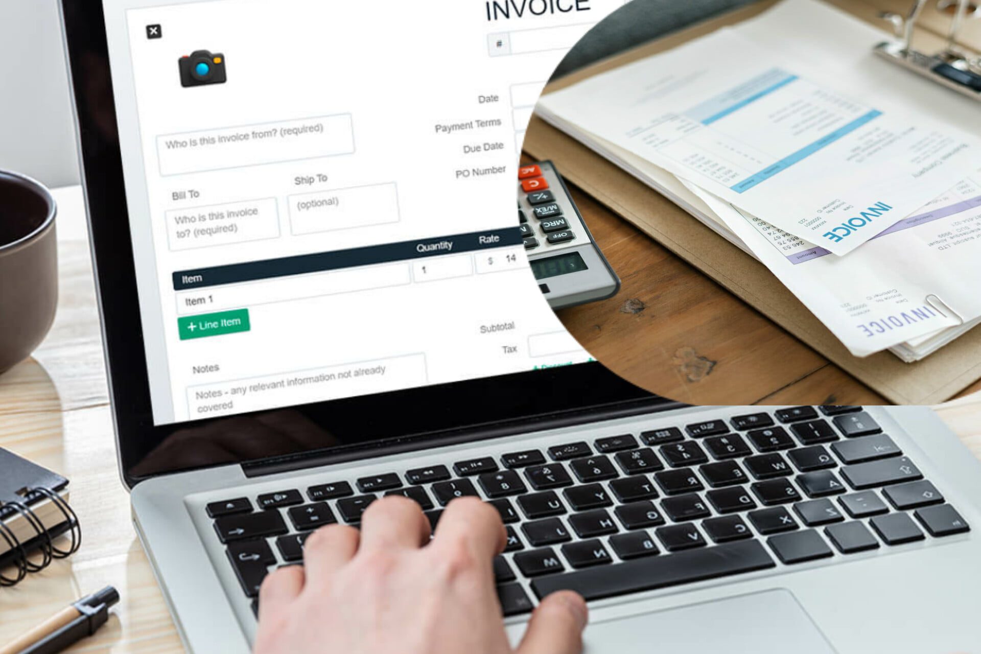حاسوب invoice