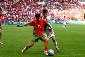 لاعب المنتخب المغربي زكرياء الواحيدي