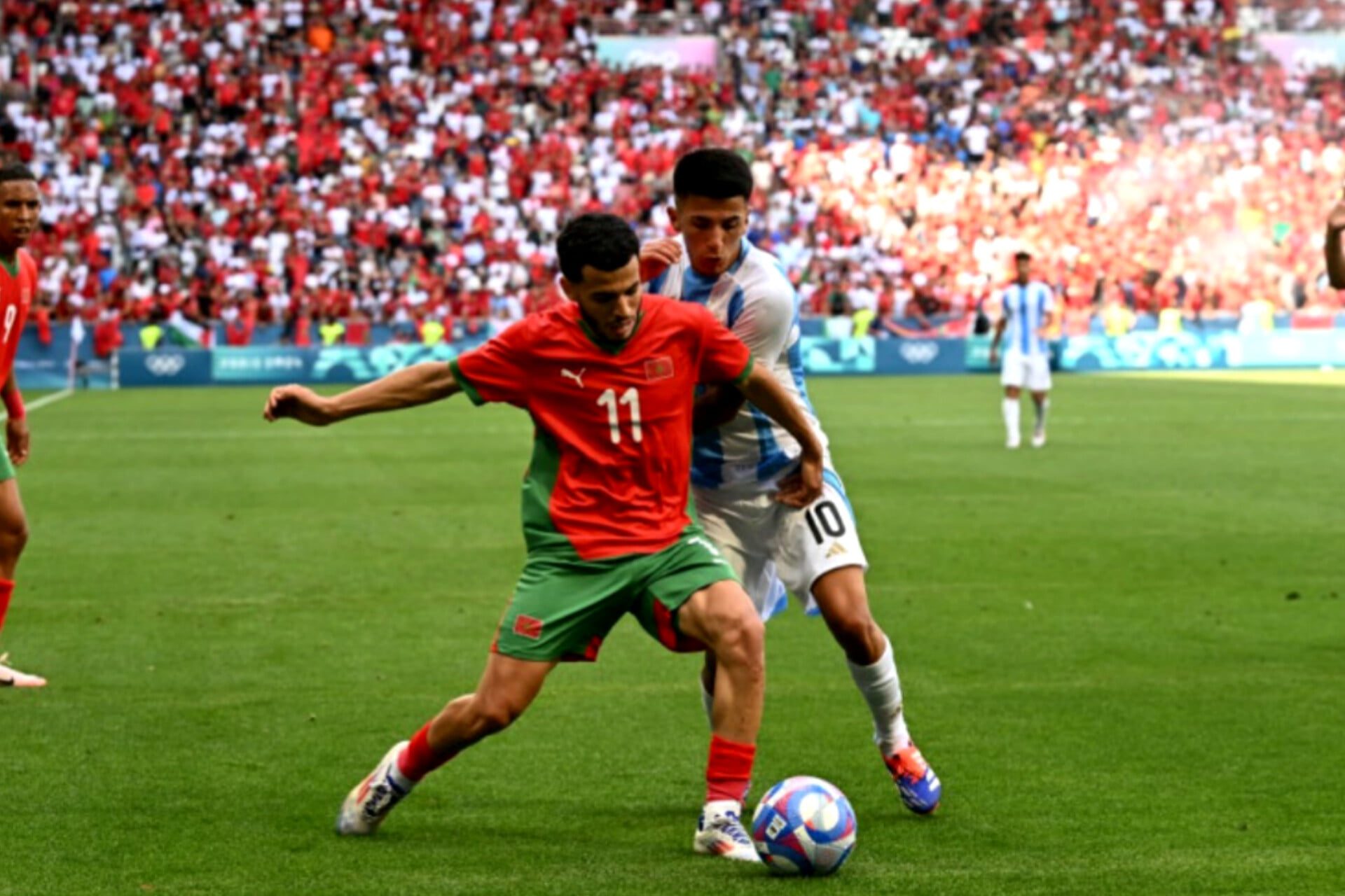 لاعب المنتخب المغربي زكرياء الواحيدي