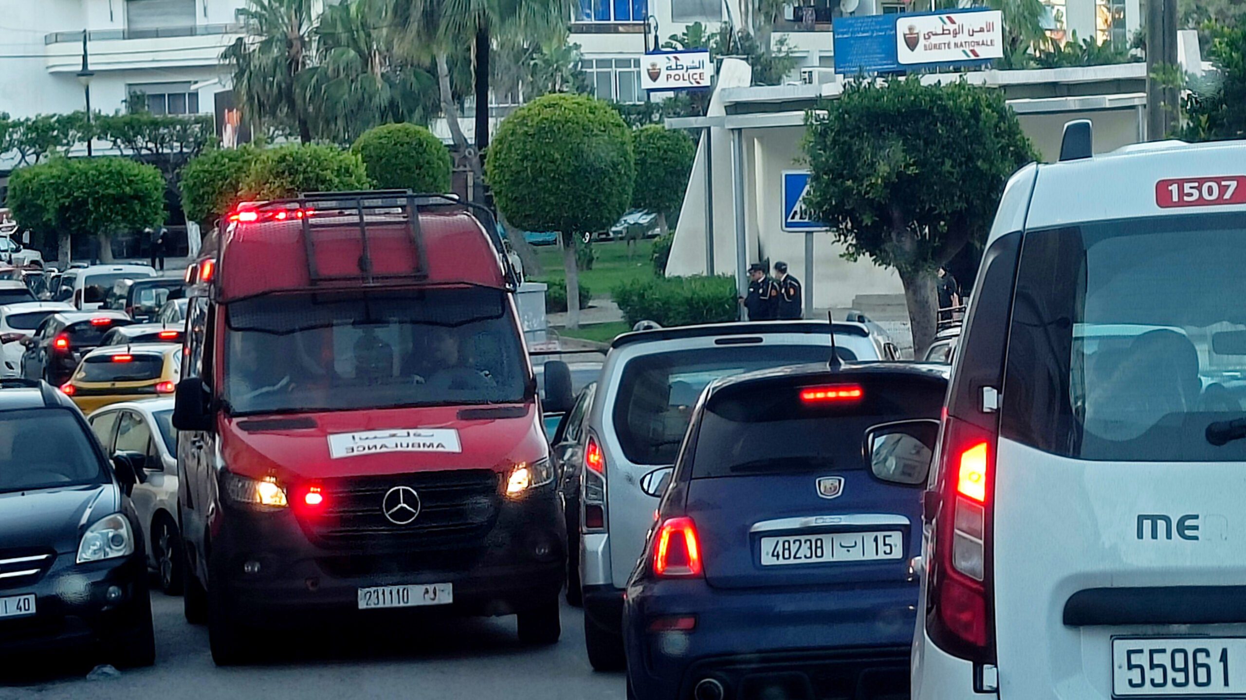 حادثة سير طنجة دراجة نارية
