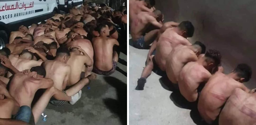 صور شباب شبه عراة في الفنيدق.. هل يعود المغرب لسنوات الرصاص ؟؟