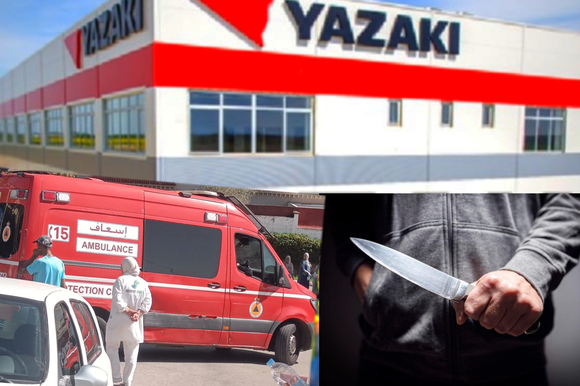 تعرض عامل في شركة يازاكي yazaki للكريساج بالسلاح الأبيض خلال عودته من الشركة