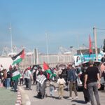 مظاهرة أمام ميناء طنجة المتوسط