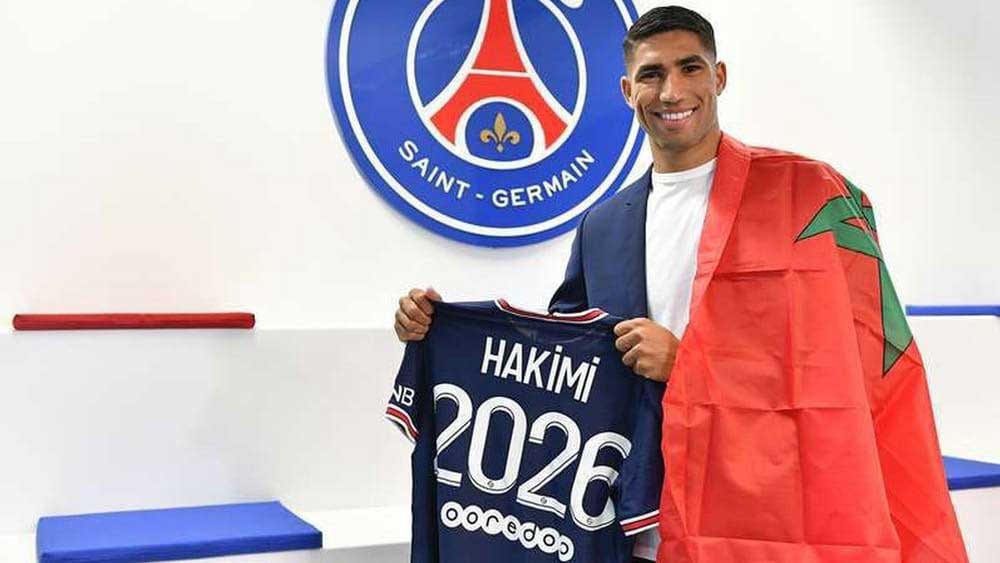 نجم المنتخب المغربي أشرف حكيمي
