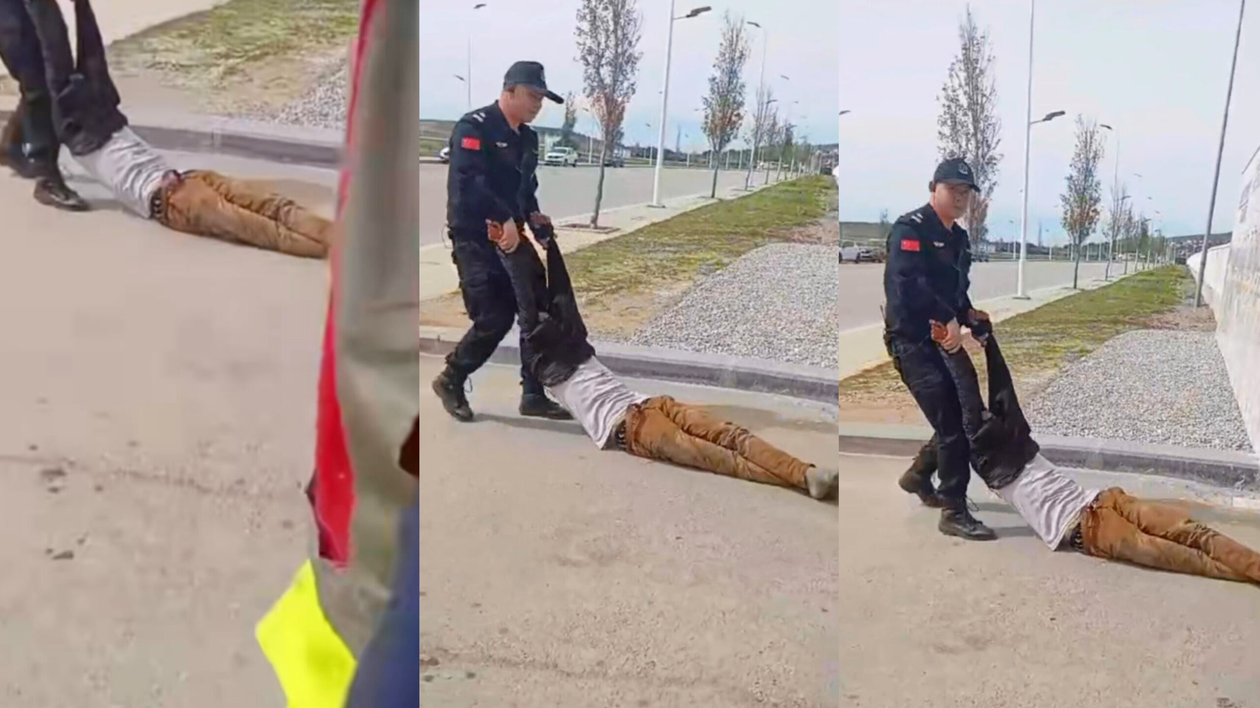 موظف صيني في شركة سانتوري يسحل عاملا مغربيا بطريقة مُهينة