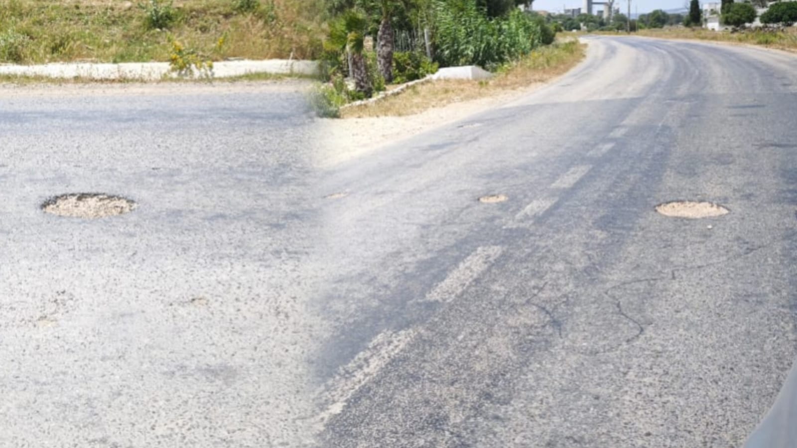 طريق جديدة تنهار قبل أن يجفّ إسفلتها.. والسلطات ساكنة بلا حراك