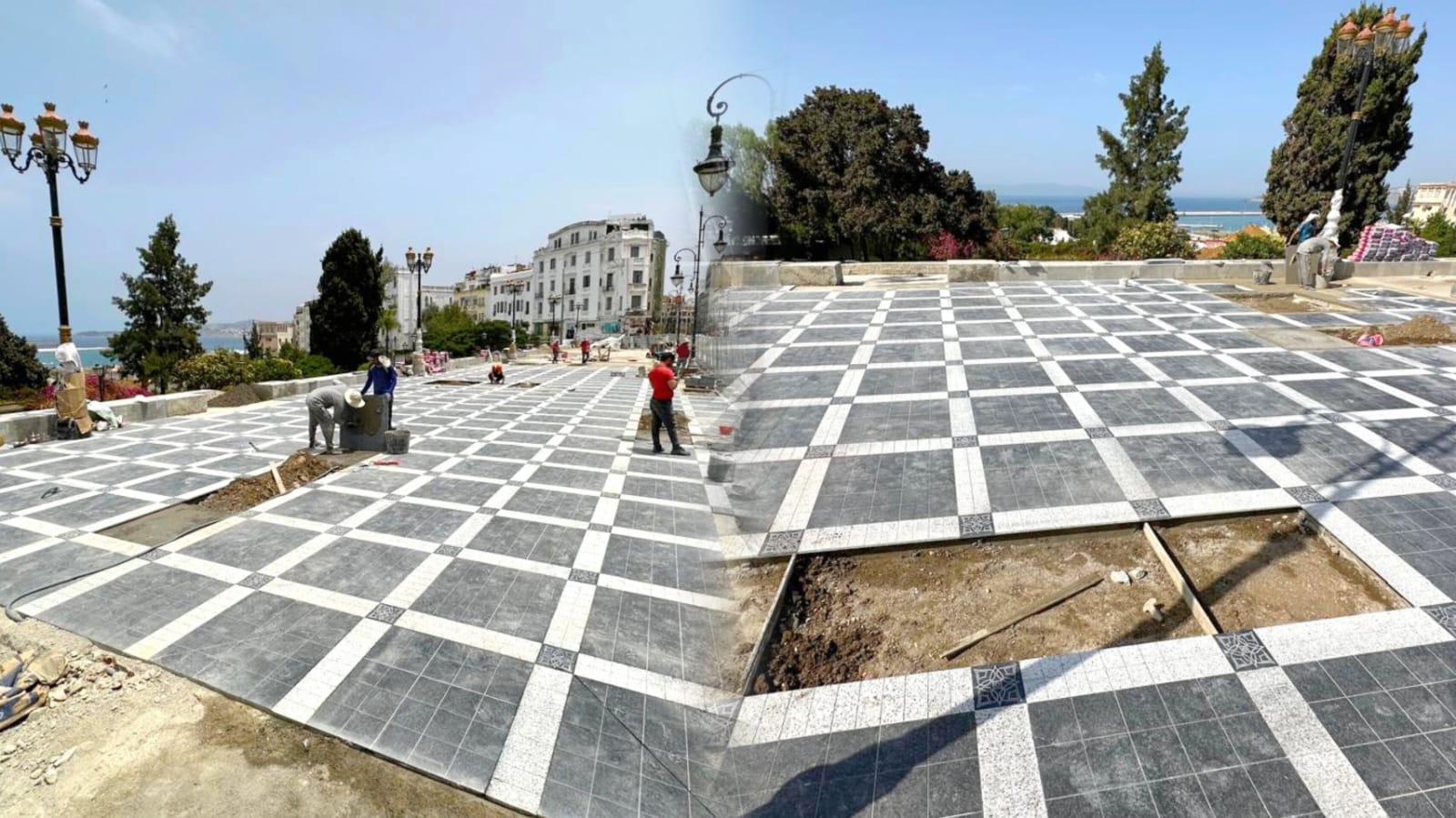 بعد انقطاعها.. طنجة تعود لأشغال ترميم ذاكرتها بساحة "سور المعكازين"