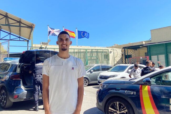 صورة اللاعب من سبتة المحتلة نشره موقع صحيفة فارو