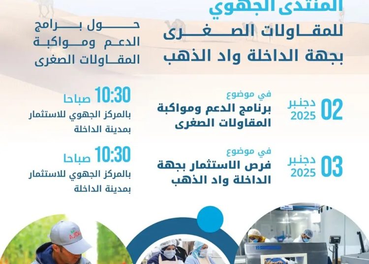 المنتدى الجهوي للمقاولات الصغرى بجهة الداخلة واد الذهب