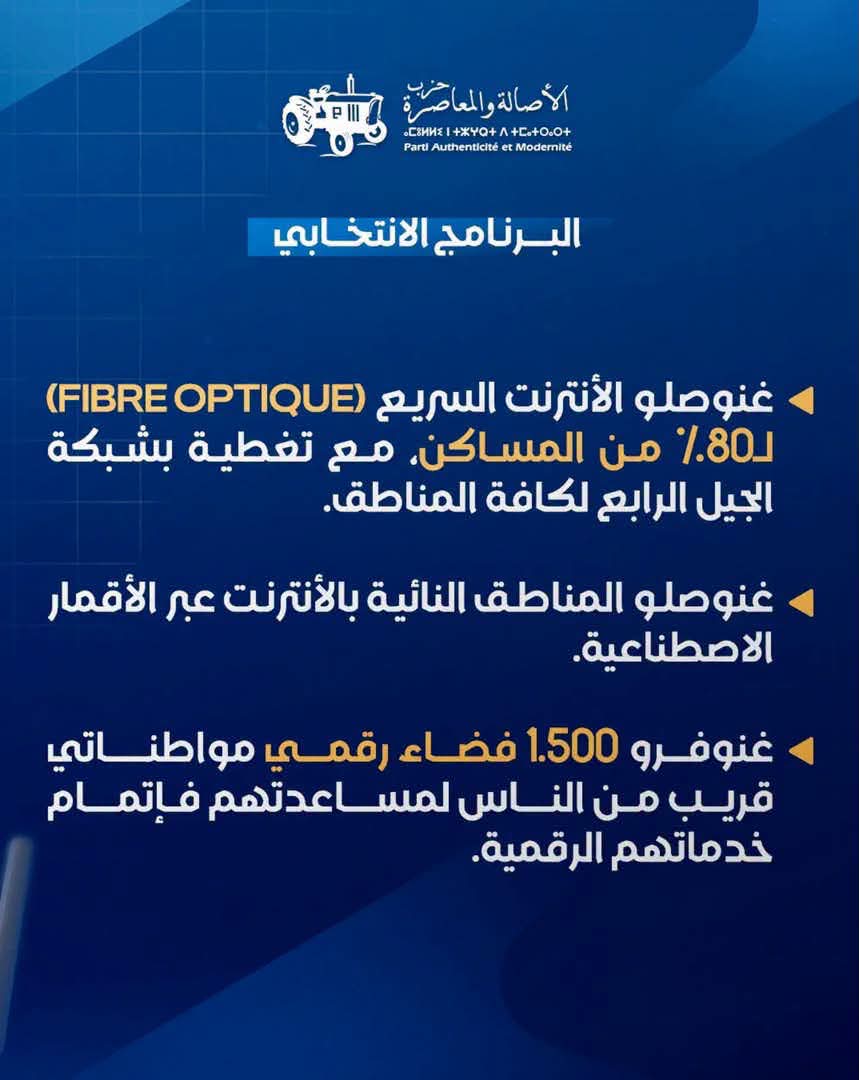 الأصالة والمعاصرة يقوم بصياغة مقترحات الدولة ووضعها في برنامجه الانتخابي 