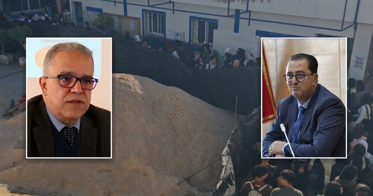 الأشغال العشوائية وتأخرها يربك العملية التعليمية بثانوية الغزالي بطنجة