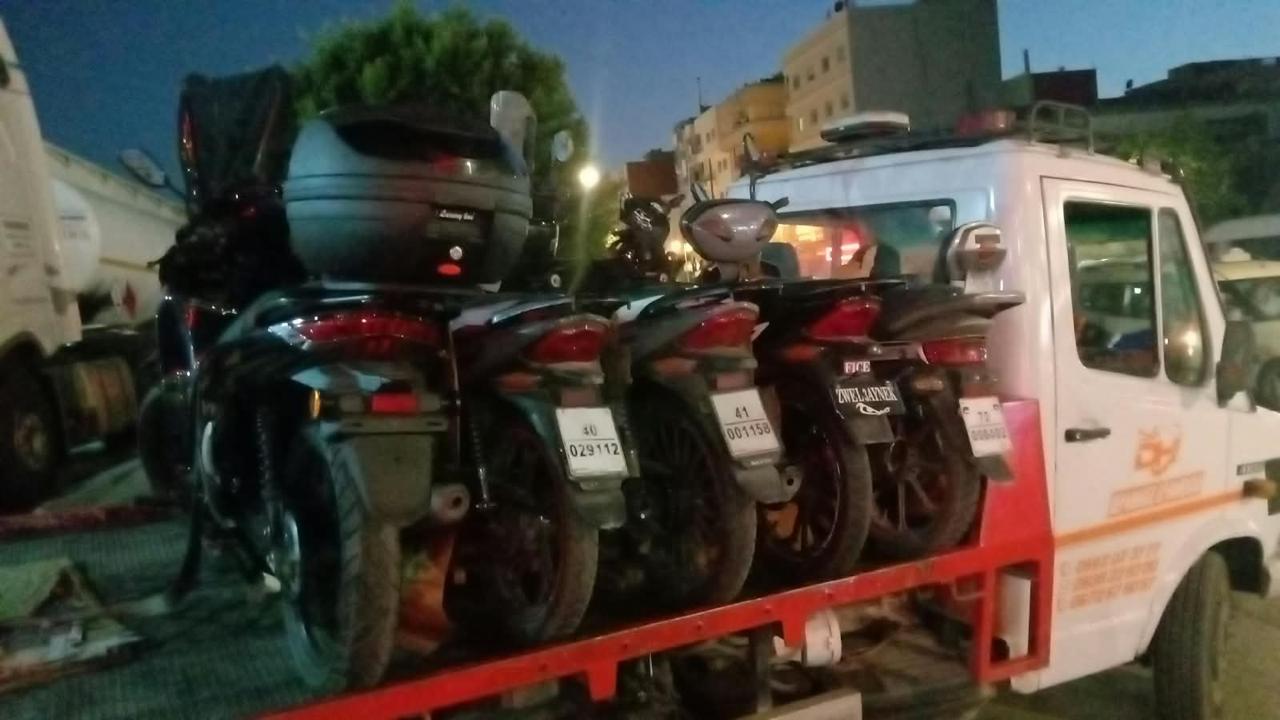 حملات أمنية تستهدف الدراجات النارية 